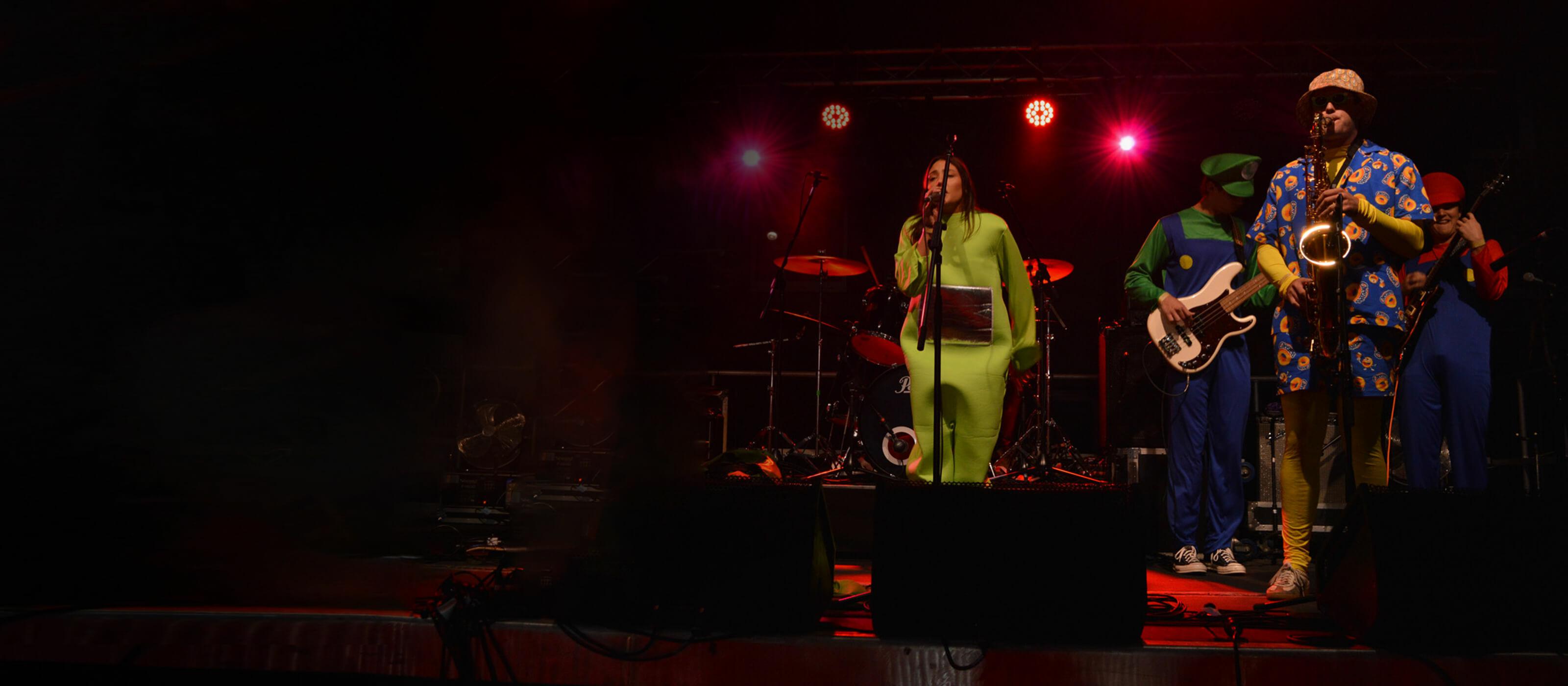 Students performing
