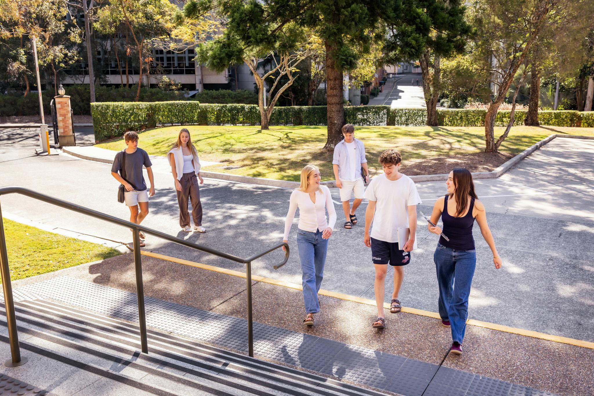 Students arriving at St John's College