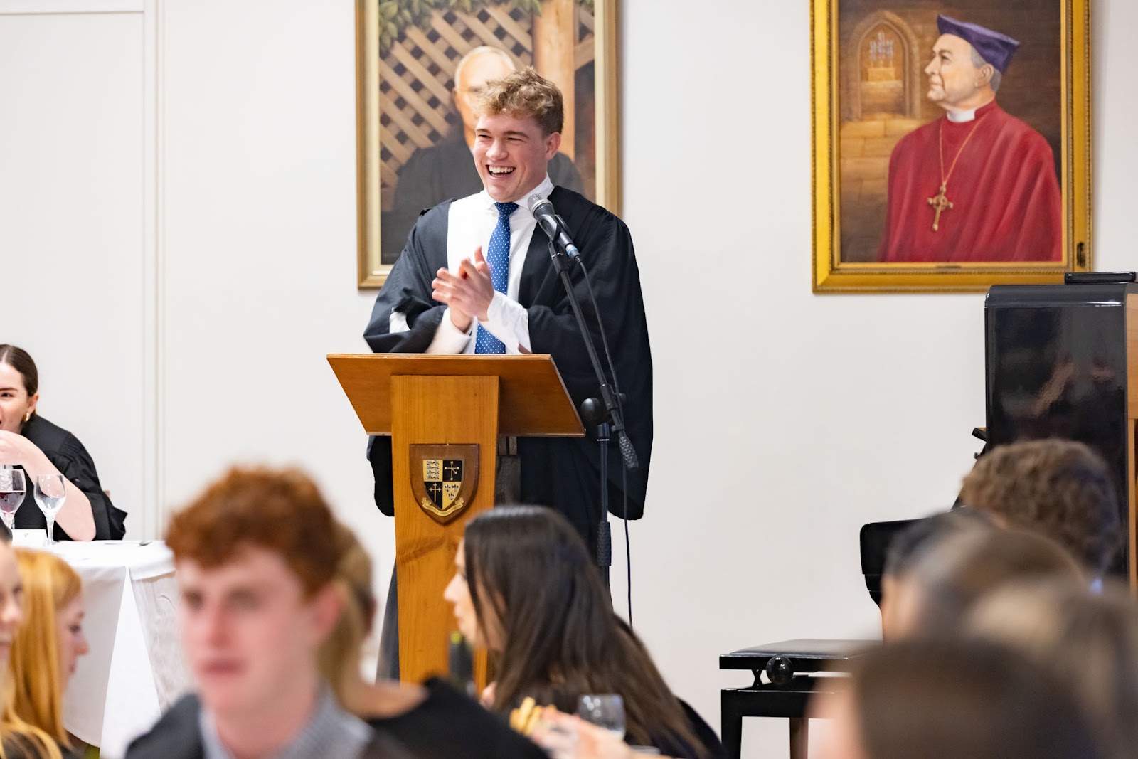 St John's student public speaking