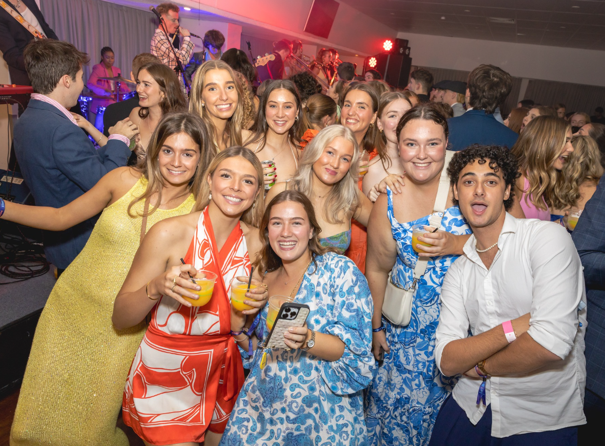 St John's students having fun at a costume party